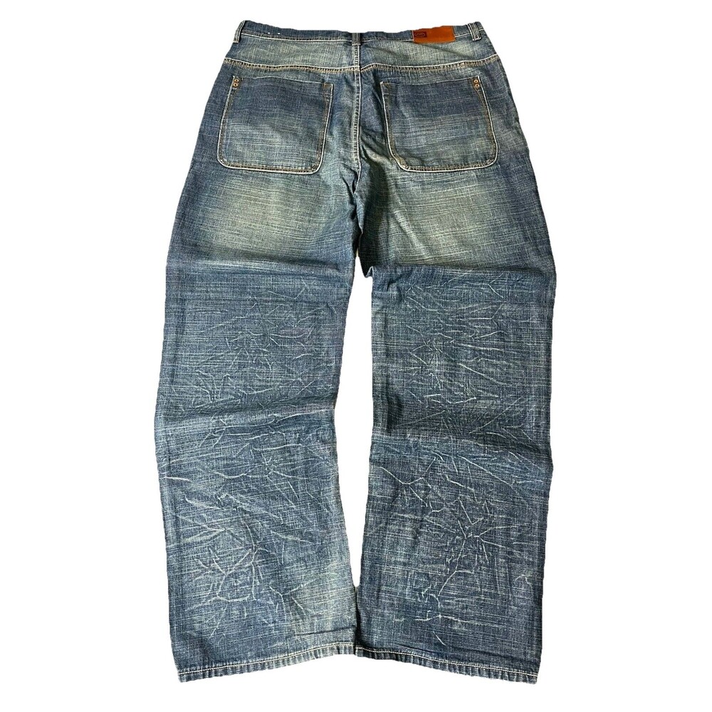 Ecko Unltd Y2K Vintage Baggy Wide Leg Skater Streetwear 38x34
